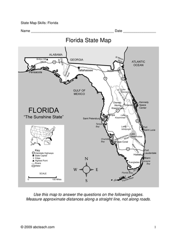 Florida - Map skills