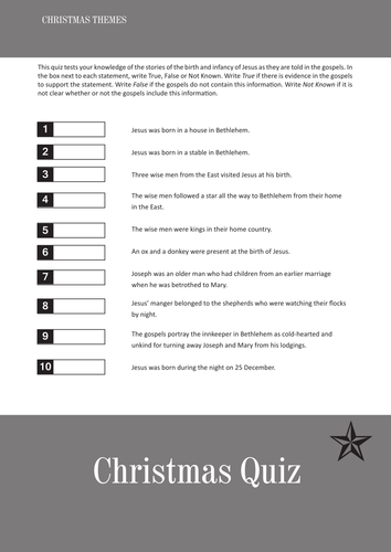 Christmas Quiz