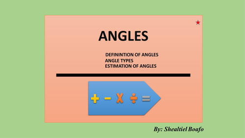 Angle Types and Estimation of Angles
