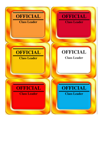 Year 5/6 Classroom Leader pack