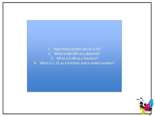 Year 5 Decimals lesson pack