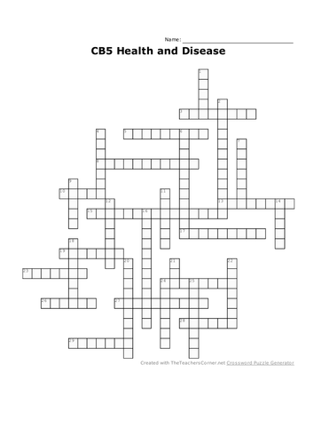 Edexcel (2016) CB5 Health and Disease