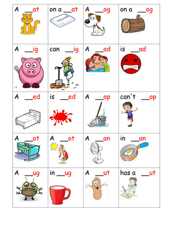 Rhyming words and sentence starters | Teaching Resources