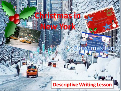 Christmas in New York Descriptive Writing + Christmas Fun