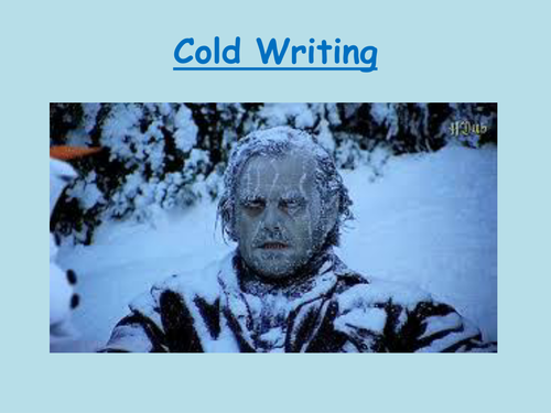KS3 English: Slow and Cold Writing Unit to Develop Writing and Editing Skills