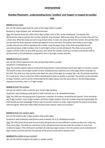 KS2 Maths Intervention Games and Activities: COUNTING & PLACE VALUE
