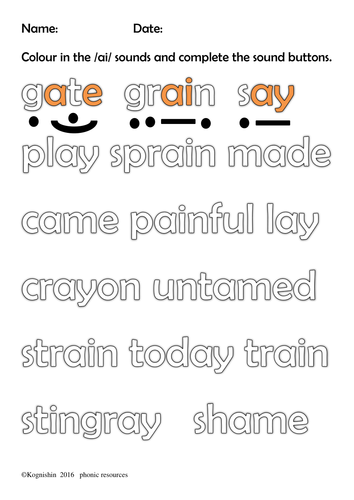 Year 1 phonic revision