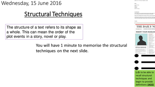 Structural techniques