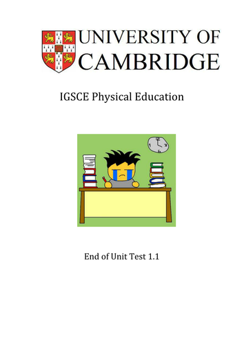 End of unit test for Module 1.1 of the Cambridge IGCSE course