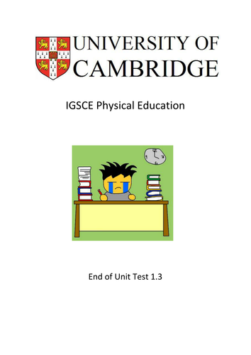 End of unit test for Unit 1.3 for the Cambridge IGCSE syllabus