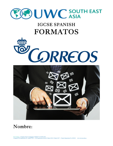GCSE writing formats Spanish