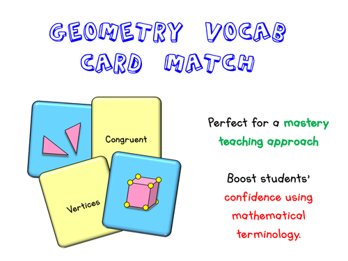 Geometry Vocab Matching Activity