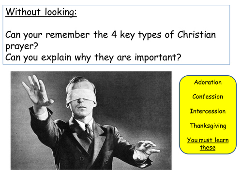 Intercessory prayer - without lesson plan