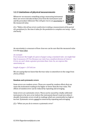 Limitations of physical measurements