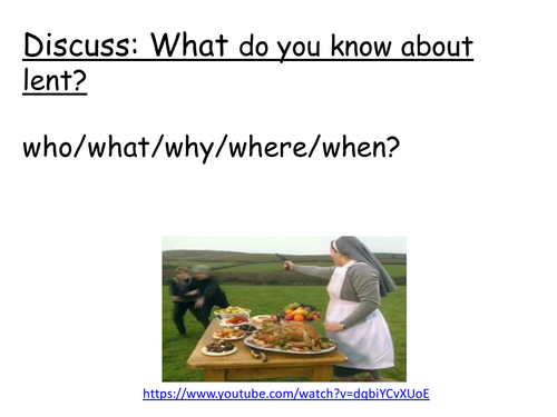 Lent - without lesson plan