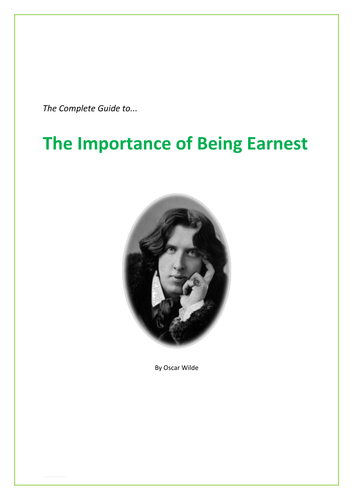 The importance of Being Earnest By Oscar Wilde revision Guide