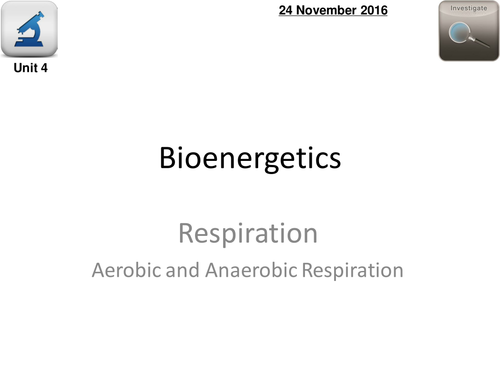 AQA Biology 4.4 - L3 Aerobic Respiration