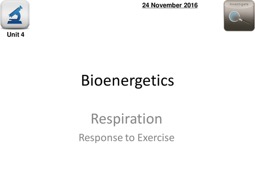 AQA Biology 4.4 - L5 Response to Exercise (respiration)
