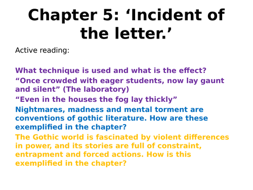 Jekyll and Hyde new specification Chapter 5 Incident of the letter with interleaved content