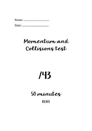 Momentum and collisions OCR KS5 A level Physics