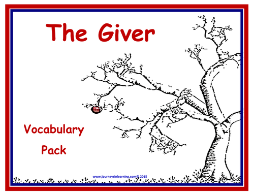 The Giver Vocabulary Pack