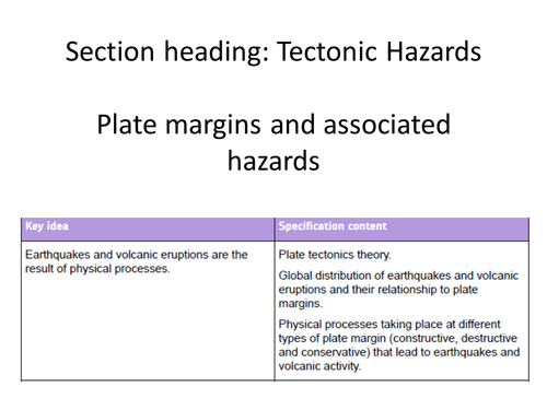 Plate Tectonics Teaching PowerPoint