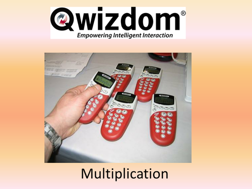 Maths QWIZDOM Powerpoint - Multiplication Revision Quiz