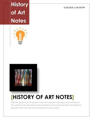 Art history notes