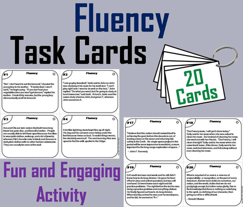Fluency Passages Task Cards