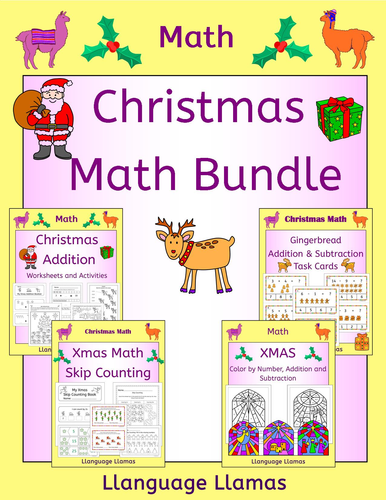 Christmas Addition, Subtraction and Skip Counting Bundle