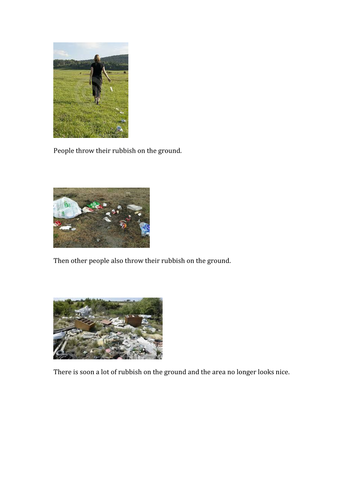 Comprehension exercise on rubbish