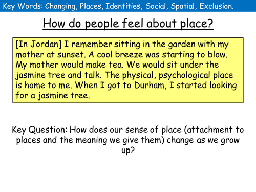 (New AQA) A:Level Urban Challenges Lesson 3: Perspective of Change