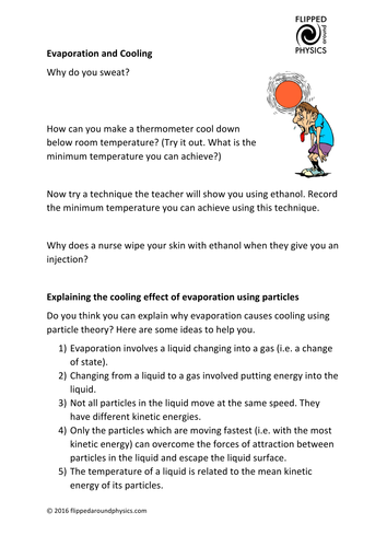 Evaporation and cooling