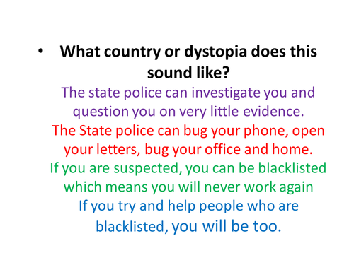 Was McCarthyism a threat to the US government?