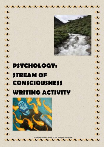 Psychology: Stream of Consciousness Writing Activity