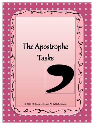 The Apostrophe Tasks
