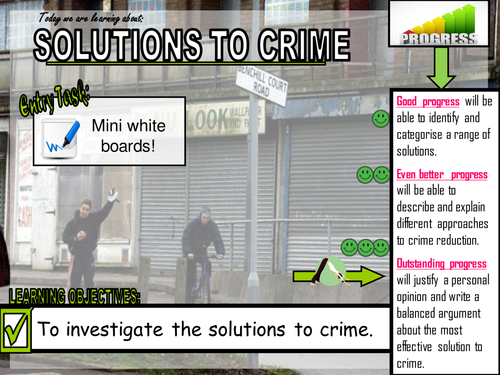 Criminology Solutions to crime