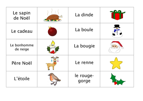 French Christmas dominoes