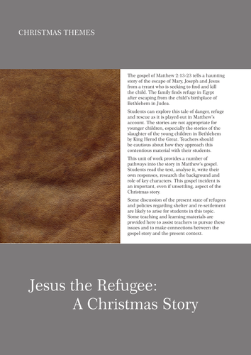 Jesus the Refugee: A Christmas Story