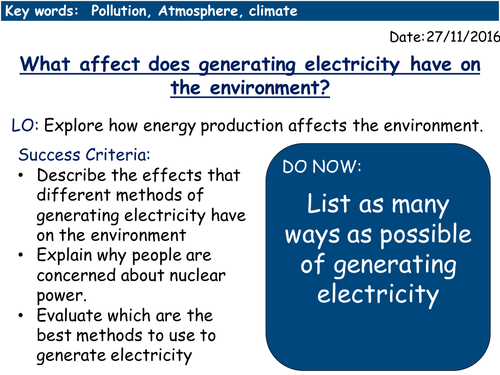 National and Global Energy resources