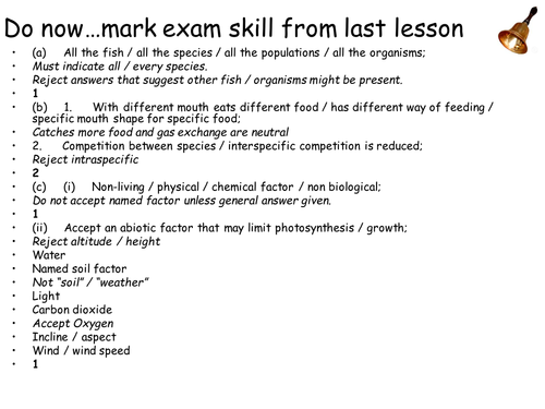 AQA New Spec A-Level Year 2 Chapter 3.7.4 Populations in Ecosystem. Lesson 2 Competition & Predation