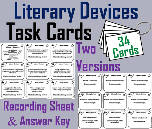 Literary Devices Task Cards