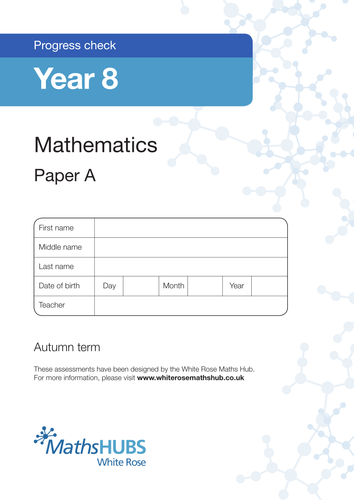 Year 8 scheme of learning assessments