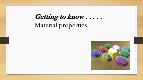 D&T QUIZ : Material Properties