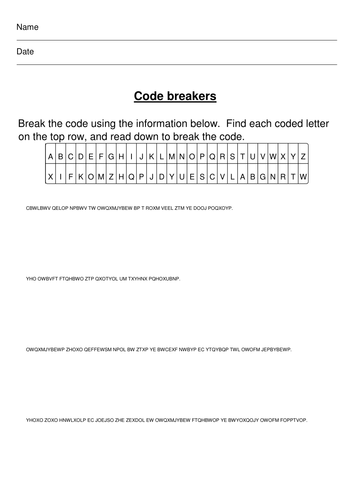 Code breaking - Enigma
