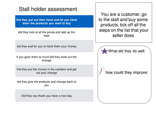 Customer service  Peer assessment