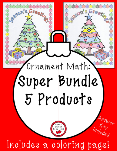 Christmas Math Surprise Activities Bundle