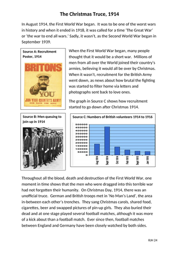 The Christmas Truce of 1914 – A Powerful Cross-Curricular Lesson