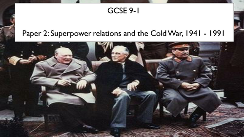 Superpower Relations and the Cold War GCSE 9-1 (new spec)