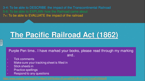 Pacific Railroad Act (Edexcel 9-1: American West)